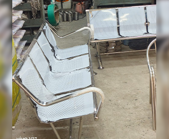 Stainless Steel Waiting Chair